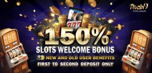 Level up ang iyong gaming experience! Sumali sa 150% Slots Welcome Bonus ng Rich9 para makakuha ng libreng bonus at doblehin ang iyong deposito ngayon!